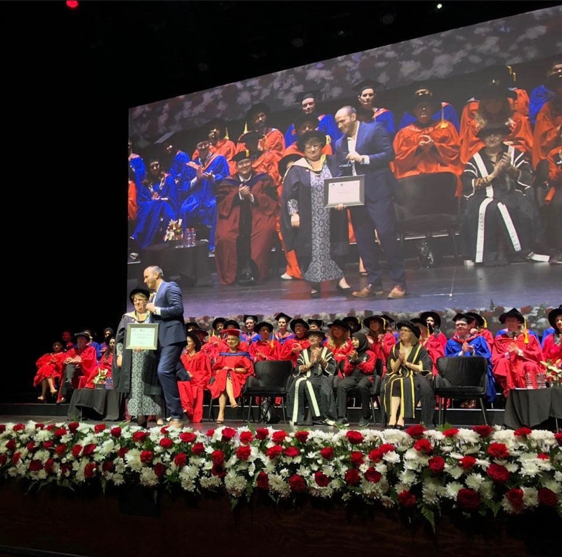 Academic ceremony on stage at Dubai Opera